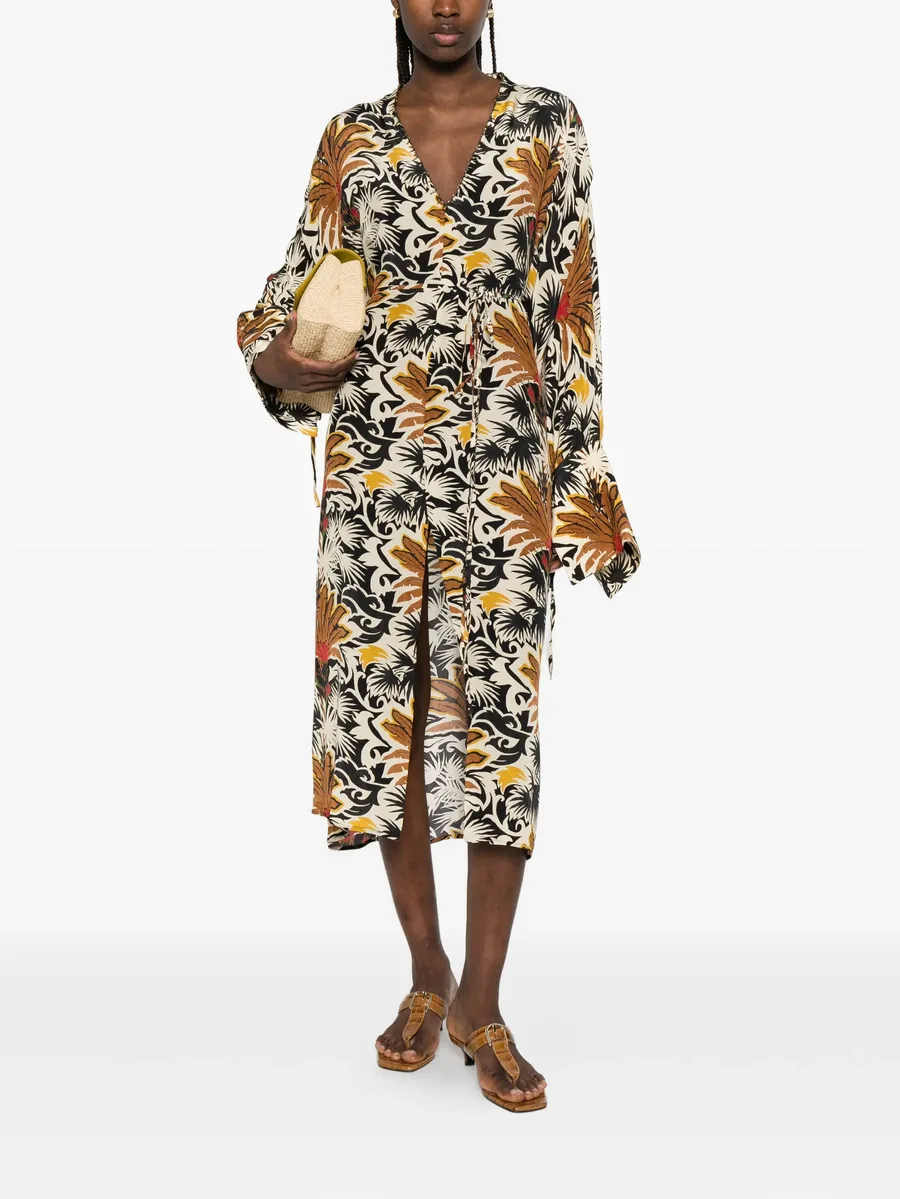 Cassandra floral-print beach maxi dress 4