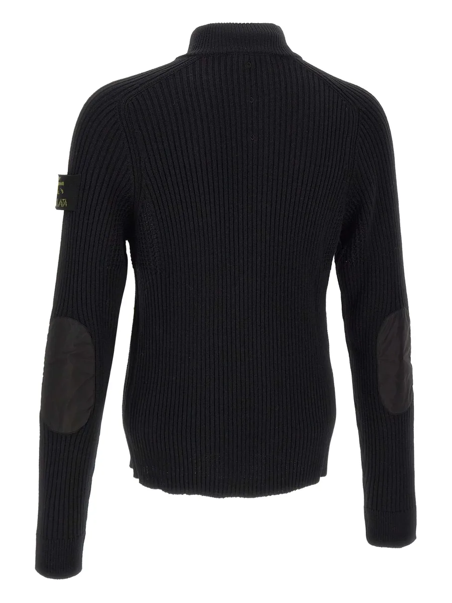 ribbed-knit zip-up cardigan 6