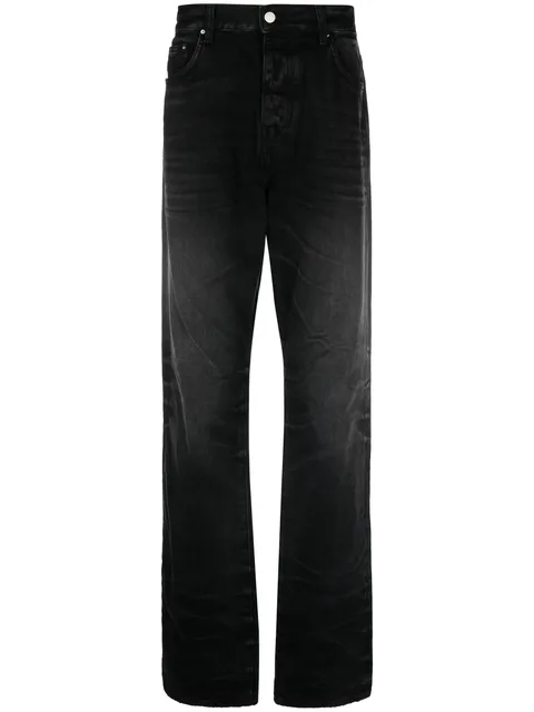 straight-leg jeans