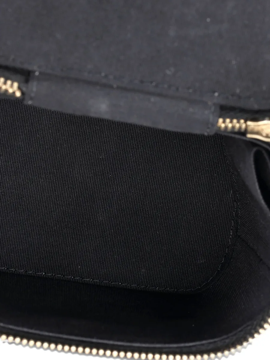стеганая мини-сумка через плечо Classic Top Handle Vanity Case с цепочкой 11
