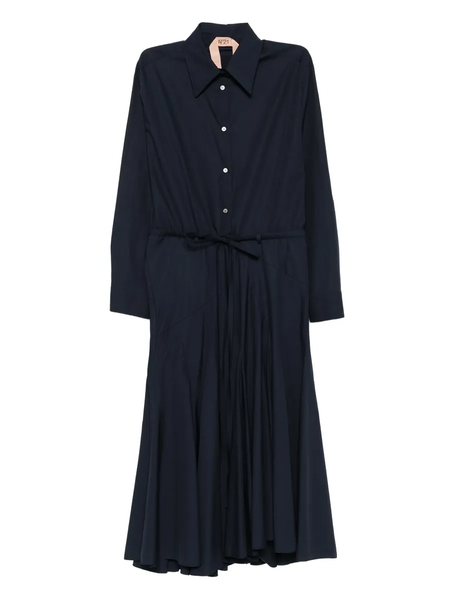 button-down flared midi dress 1