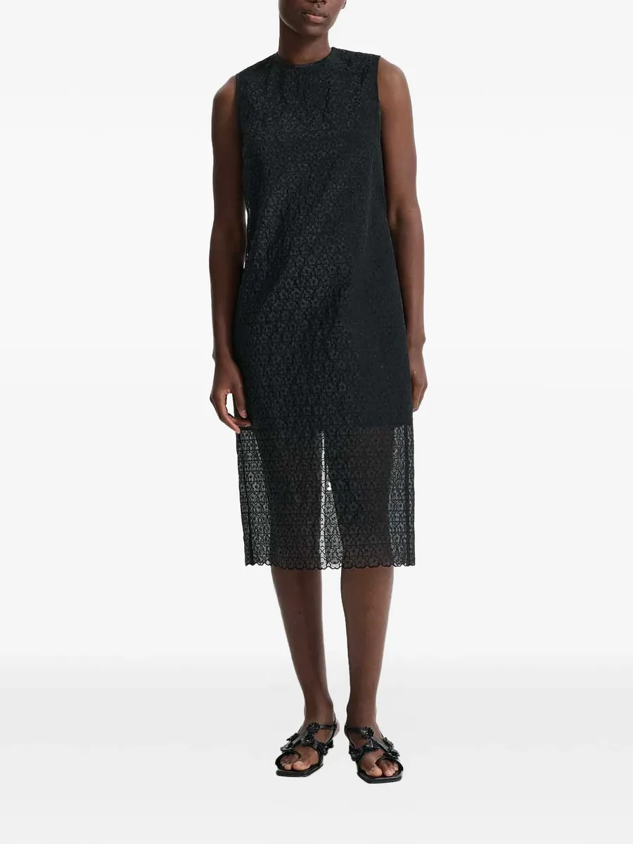 Devin floral-lace sleeveless dress 1