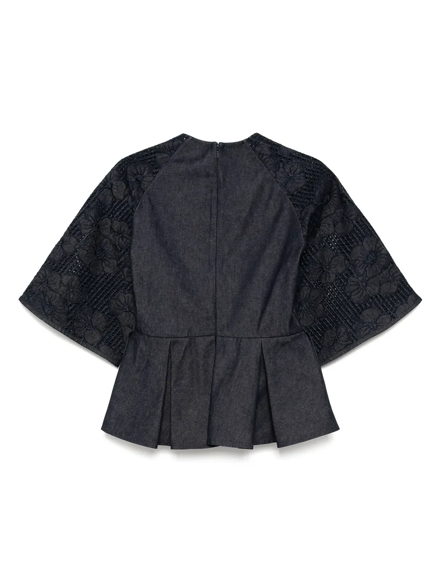 denim embroidered top 3