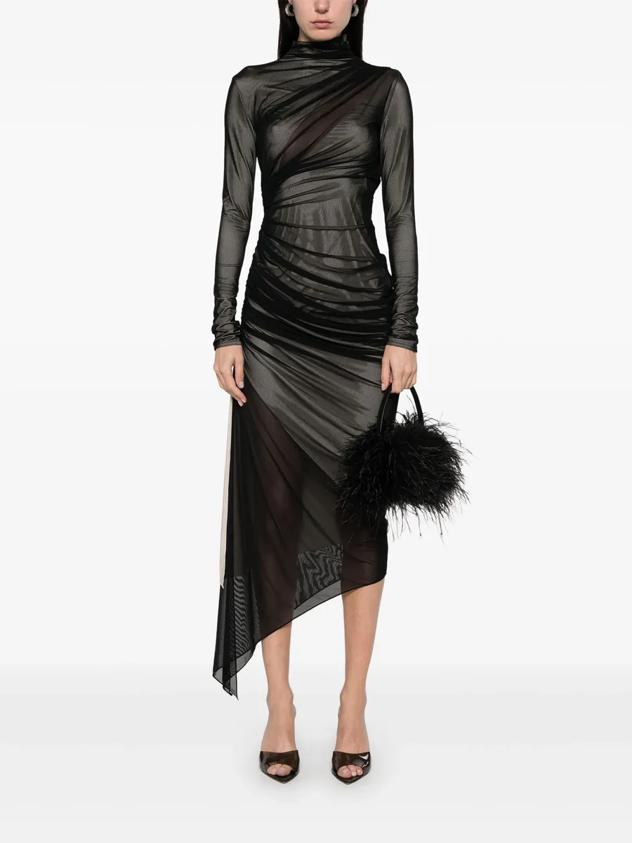 asymetrical double-layered dress 3