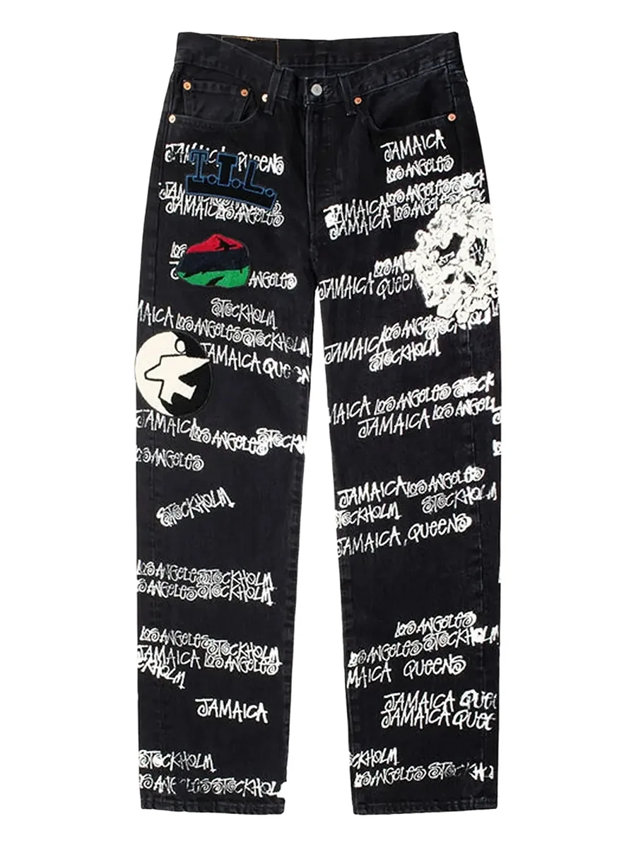 прямые джинсы из коллаборации с Stussy x Our Legacy 2
