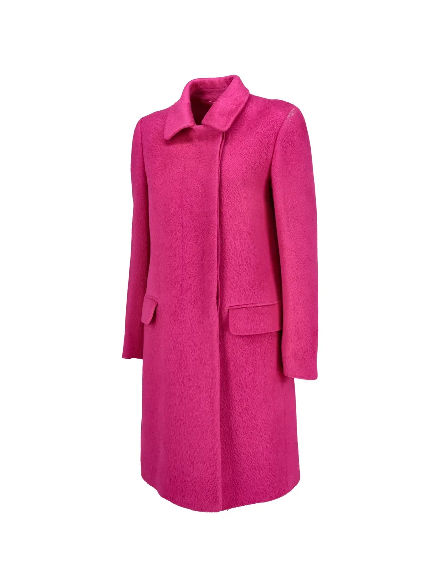 concealed-front flap-pocket coat 9