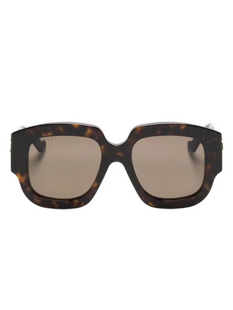 солнцезащитные очки в квадратной оправе с логотипом Double G