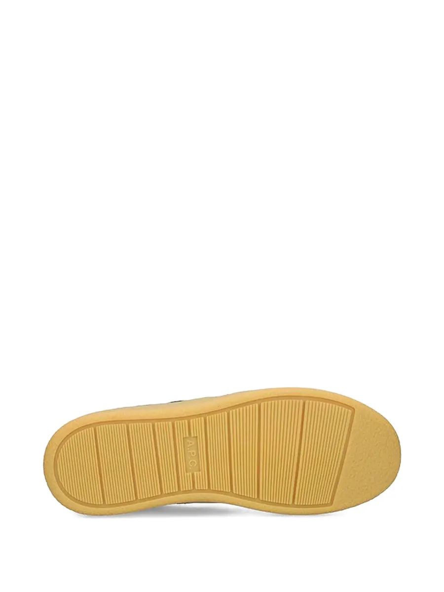 Plain suede-panel sneakers 9