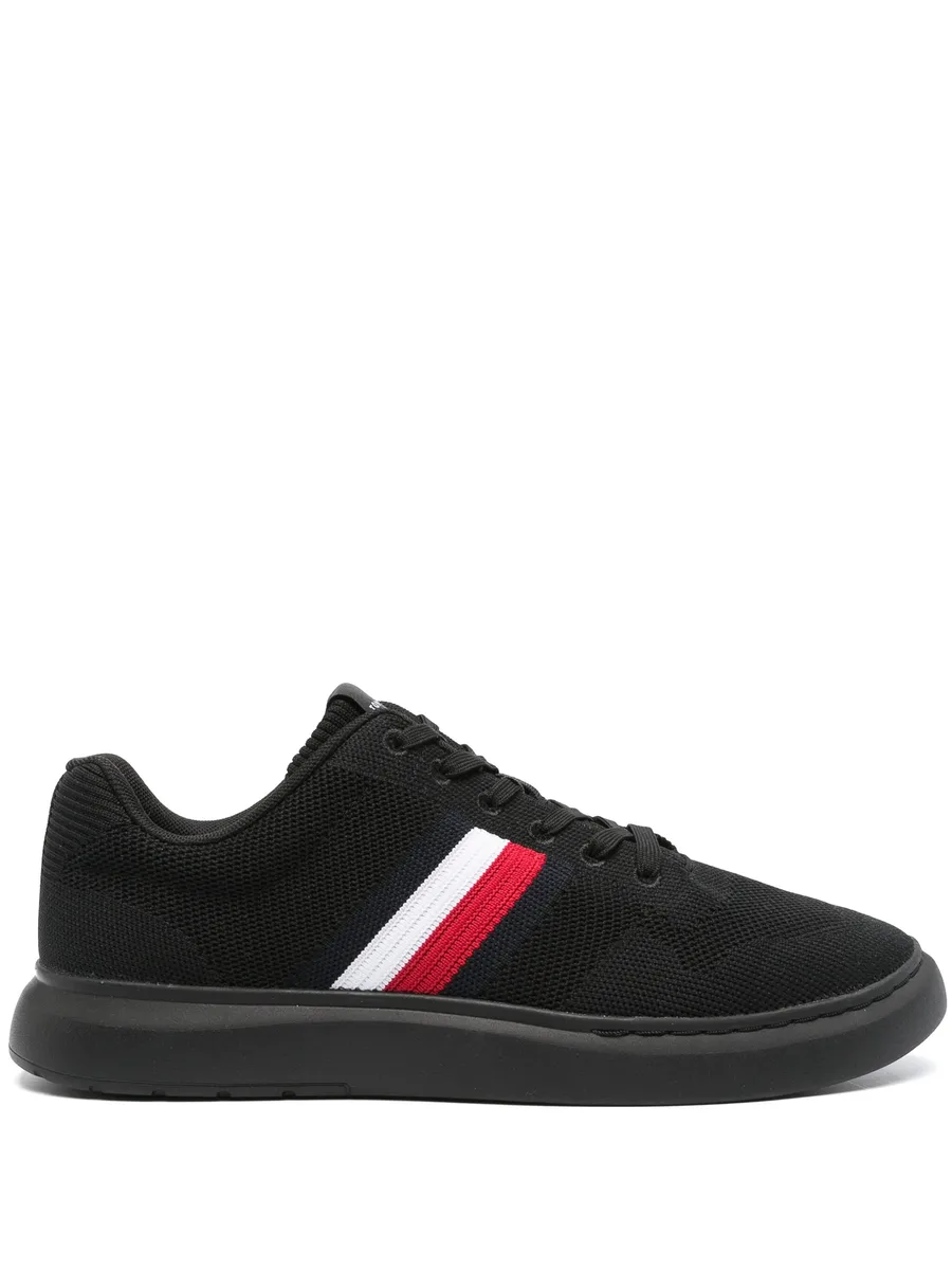 side stripe-detail mesh sneakers 2