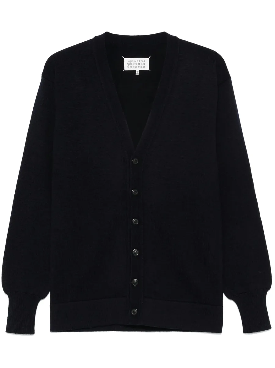 virgin-wool knitted cardigan 1
