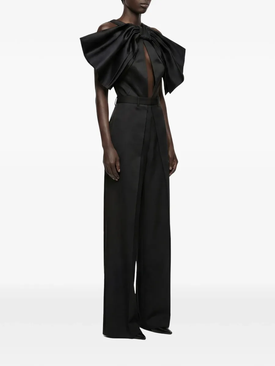 x Lia Aram bow-detail bodysuit 3