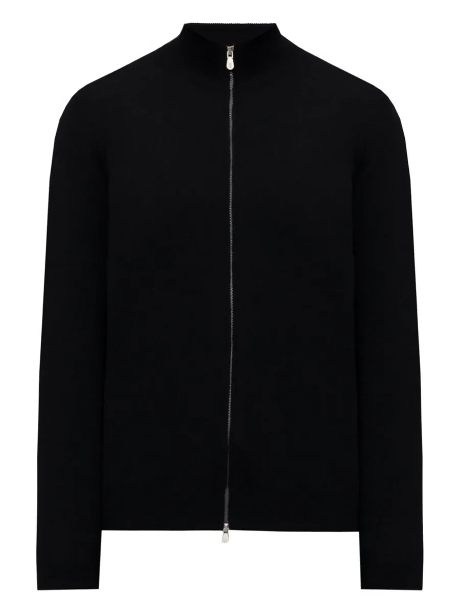 zip-neck cashmere cardigan 1