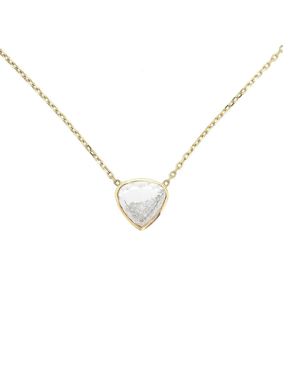 колье Naipe Heart-ish из желтого золота с бриллиантами 1