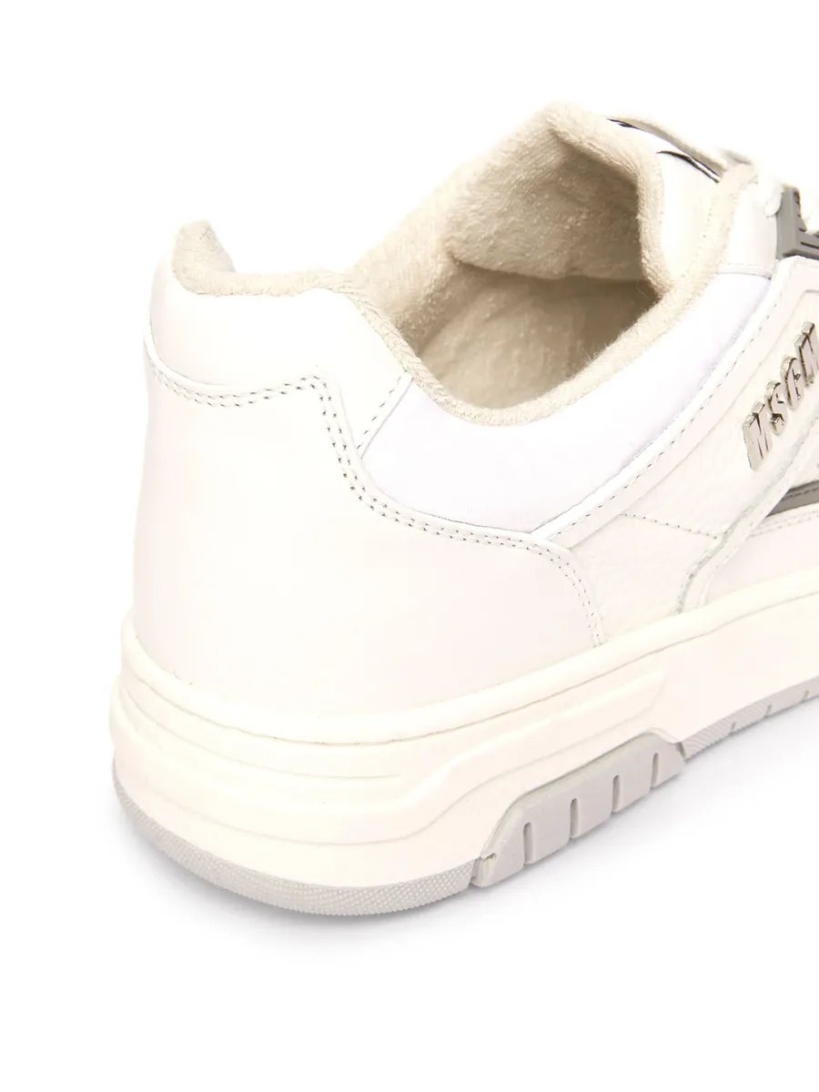 ogo-print leather sneakers 8