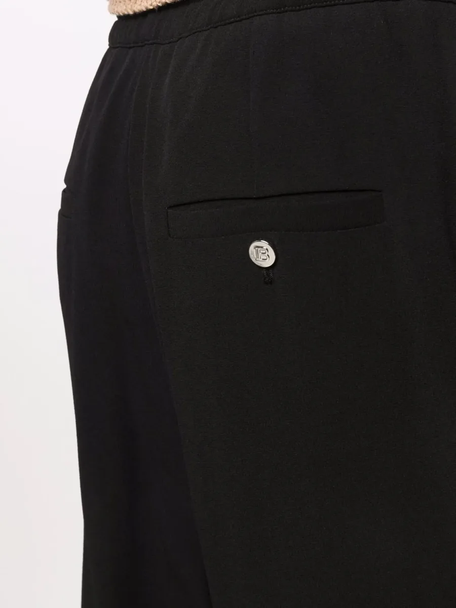 slouchy crepe tapered-leg track pants 10
