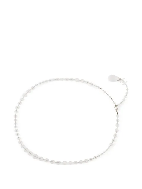 CC-logo charm adjustable belt and necklace