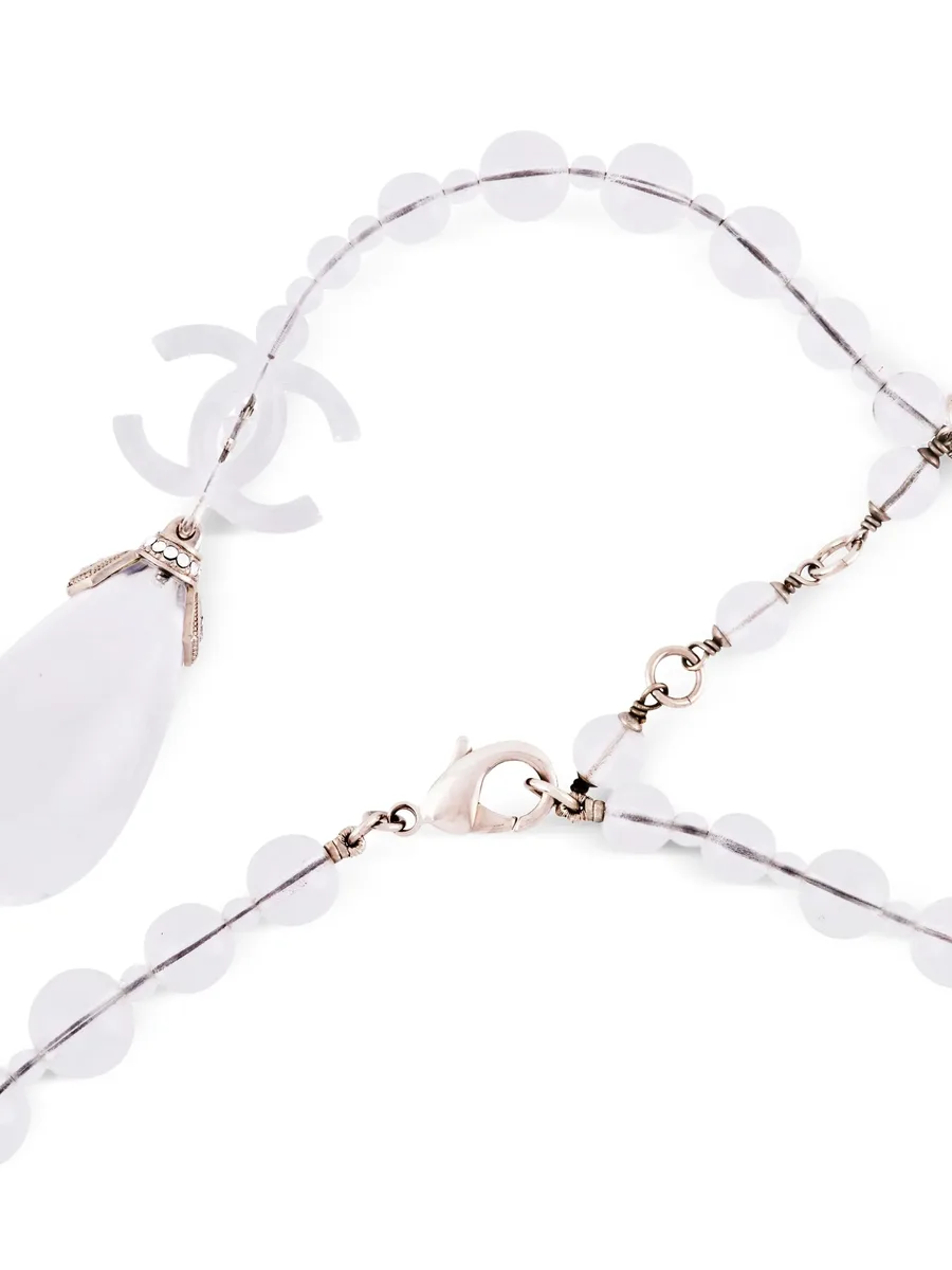 CC-logo charm adjustable belt and necklace 6