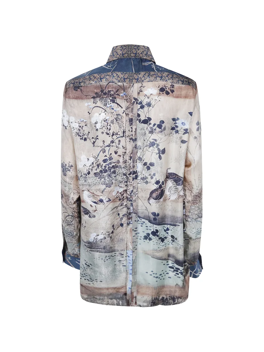 floral-print silk shirt 2
