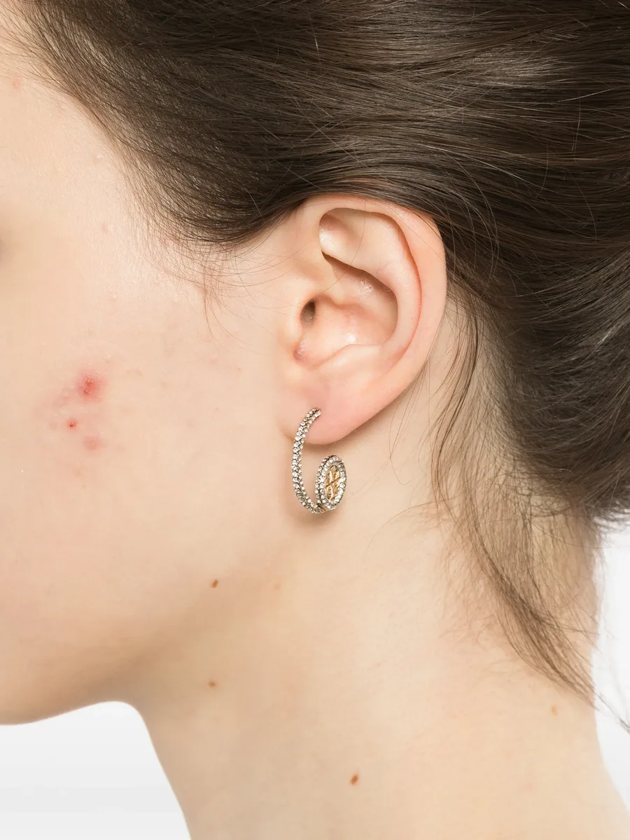 серьги-кольца Icon Pavé 3