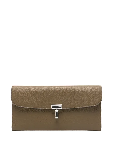 T-lock leather wallet