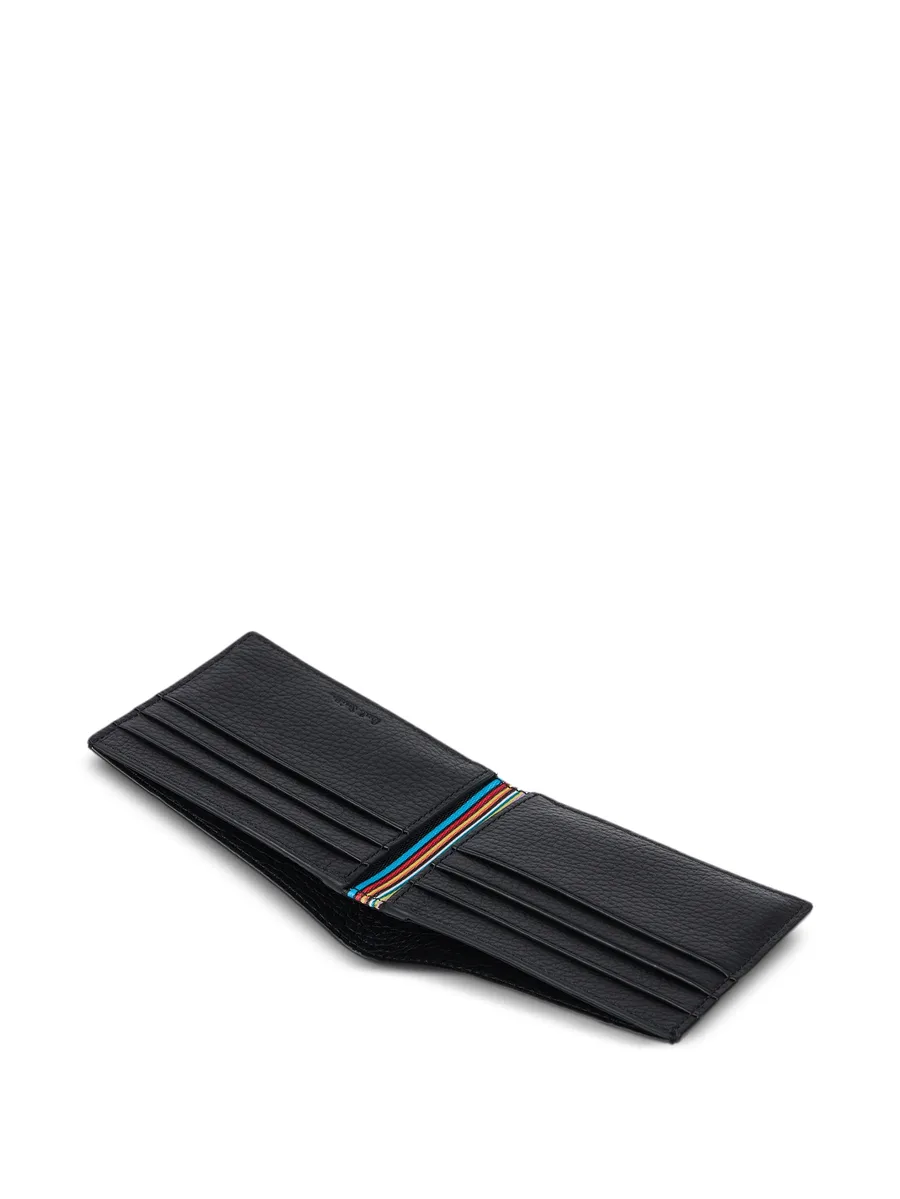 кошелек из зернистой кожи с полосками Signature Stripe 6