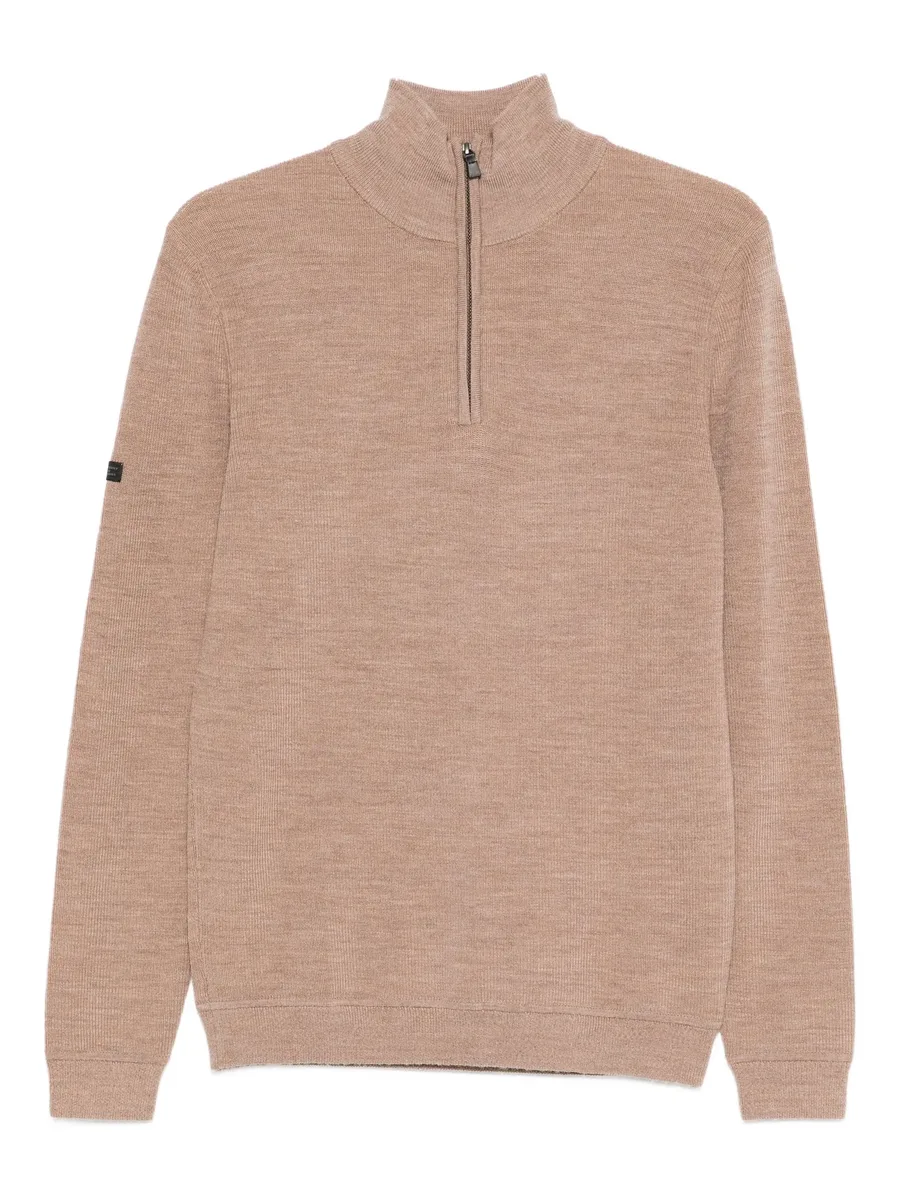 zip-neck sweater 1