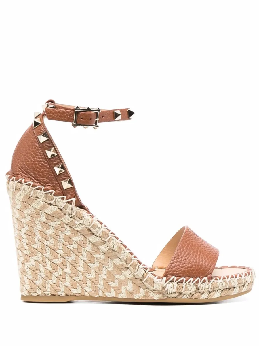 espadrille Rockstud wedge sandals 1