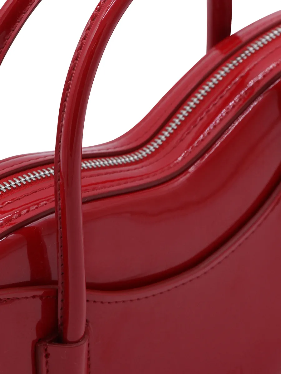handles zip leather shoulder bag 8
