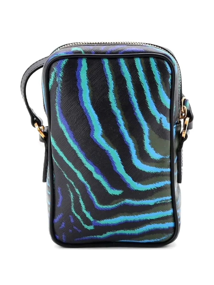 сумка через плечо Medusa Biggie Pouch Printed Leather Micro с принтом 5