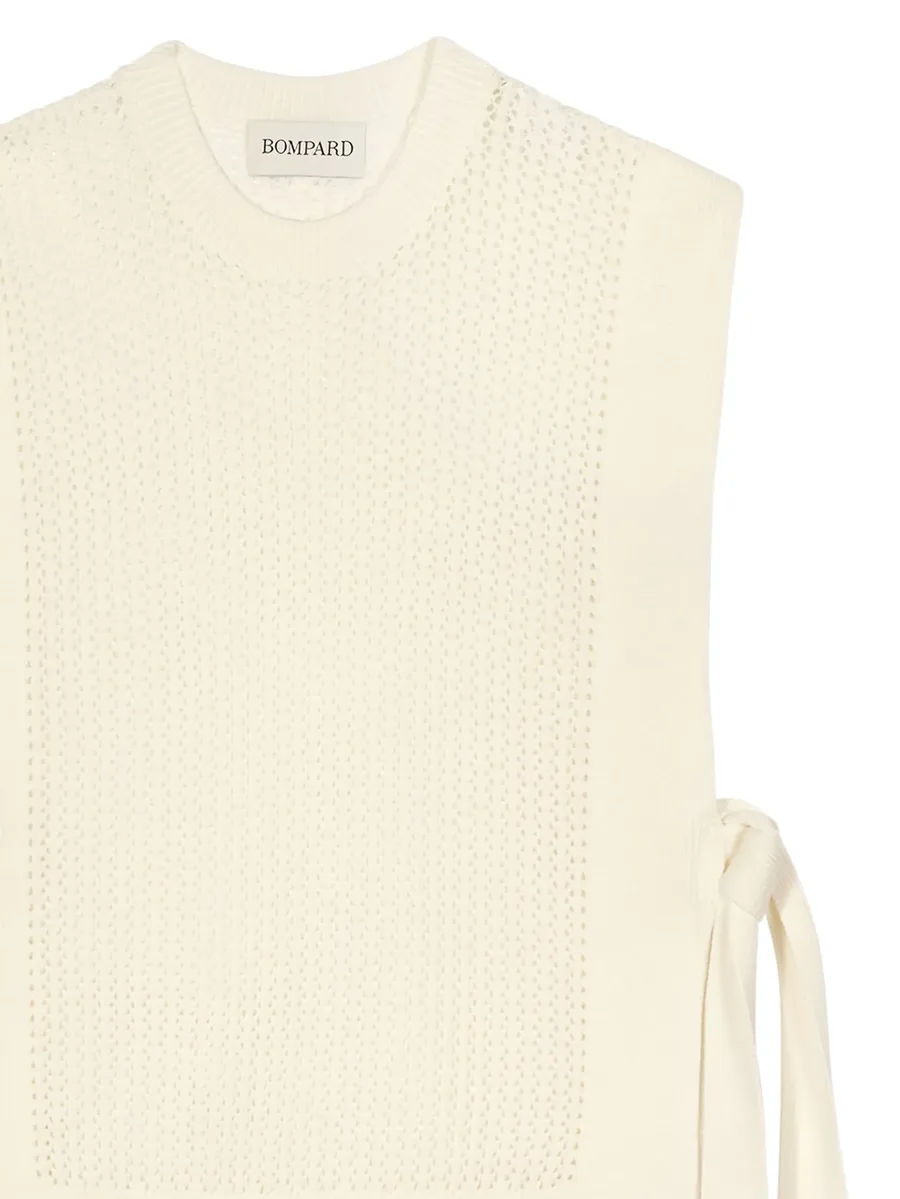 hooded pointelle knitted top 3