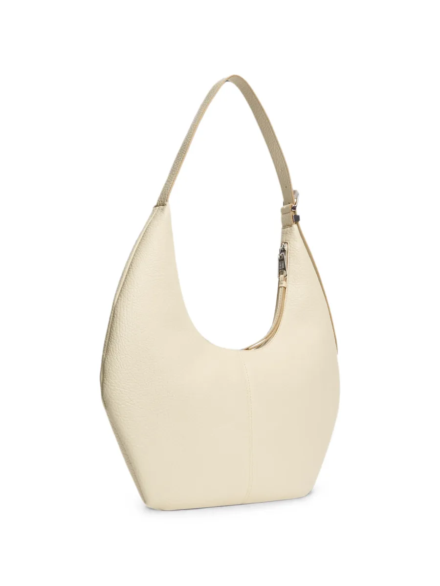 logo-plaque pebbled-effect shoulder bag 3