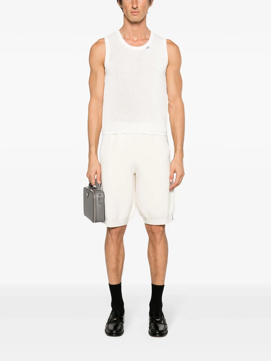 waffle-knit sleeveless jumper 3
