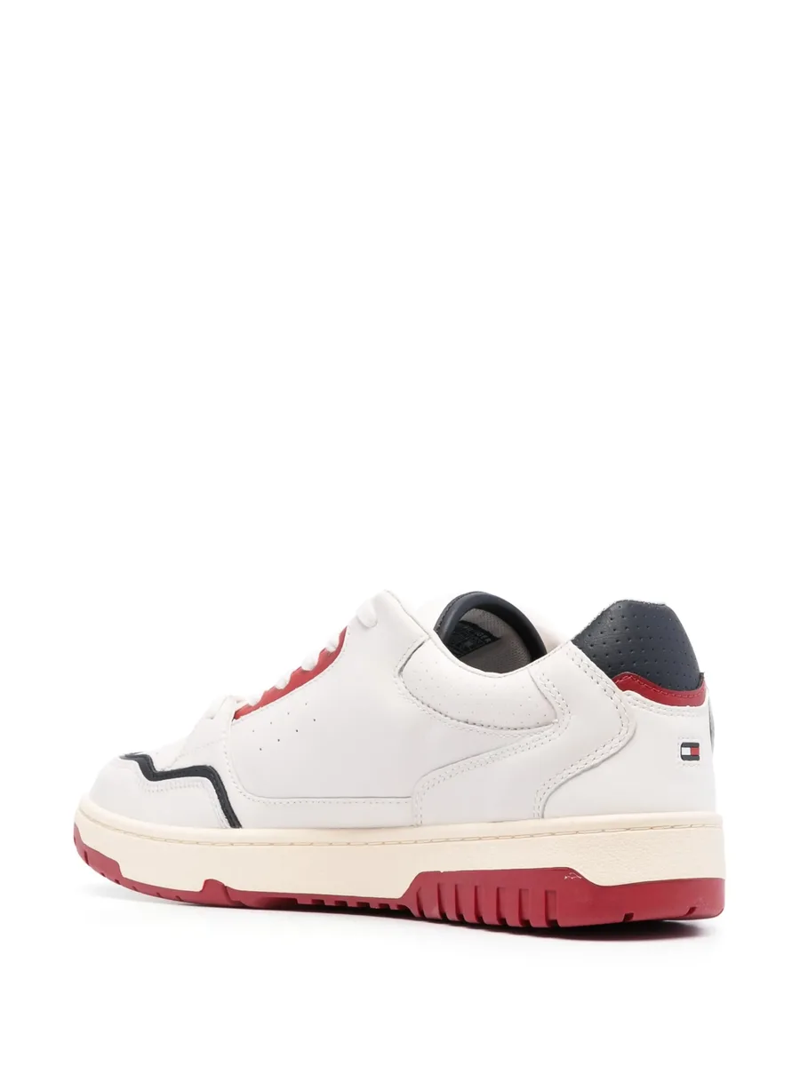 embossed-monogram low-top sneakers 6