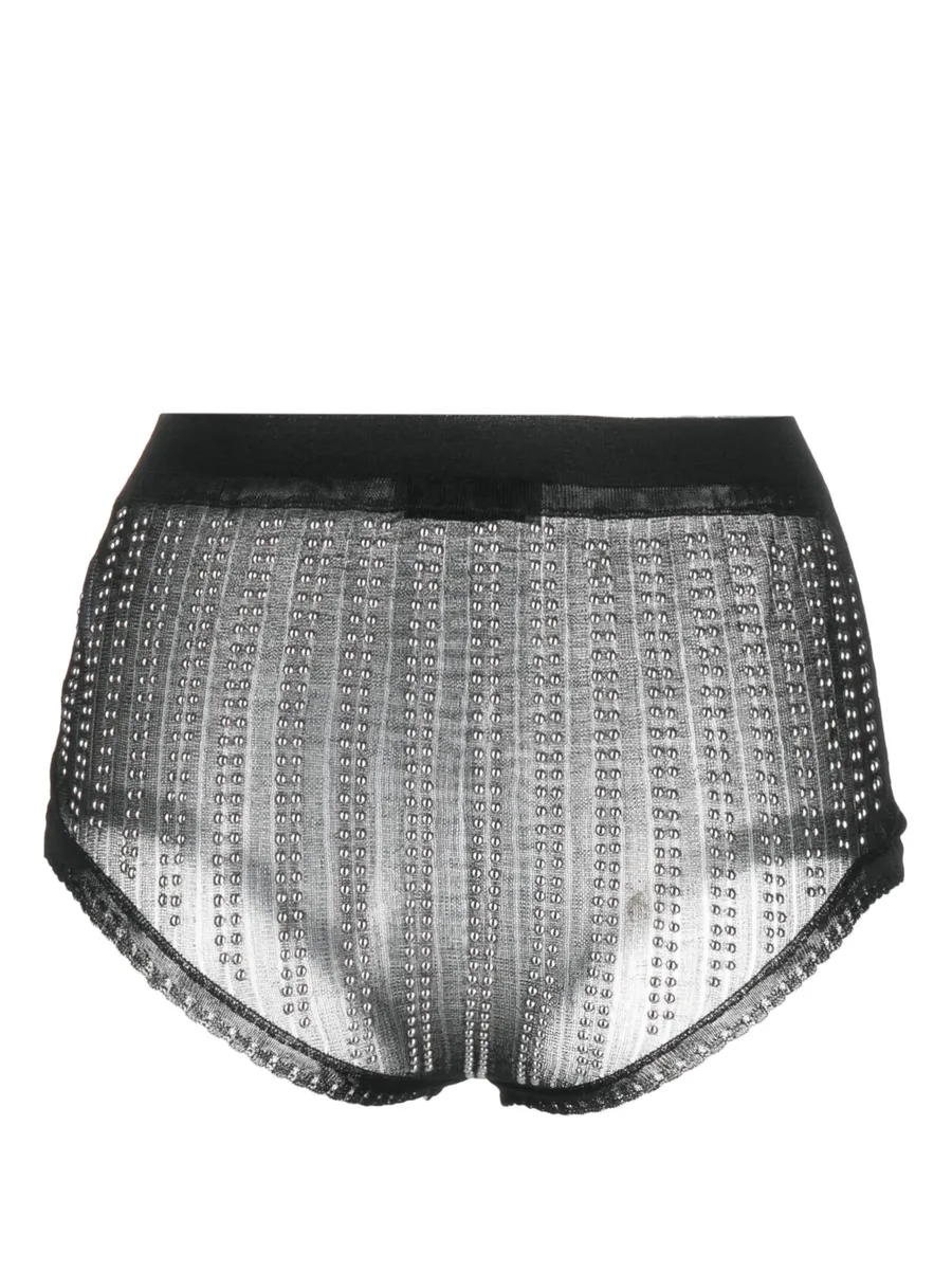 bead-embellished high waist briefs 3