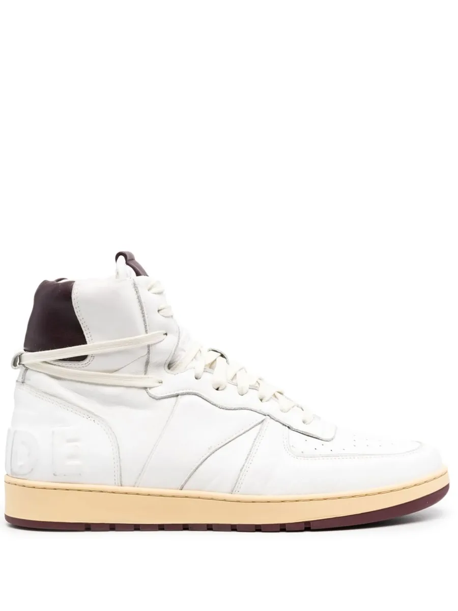 panelled high-top sneakers 1