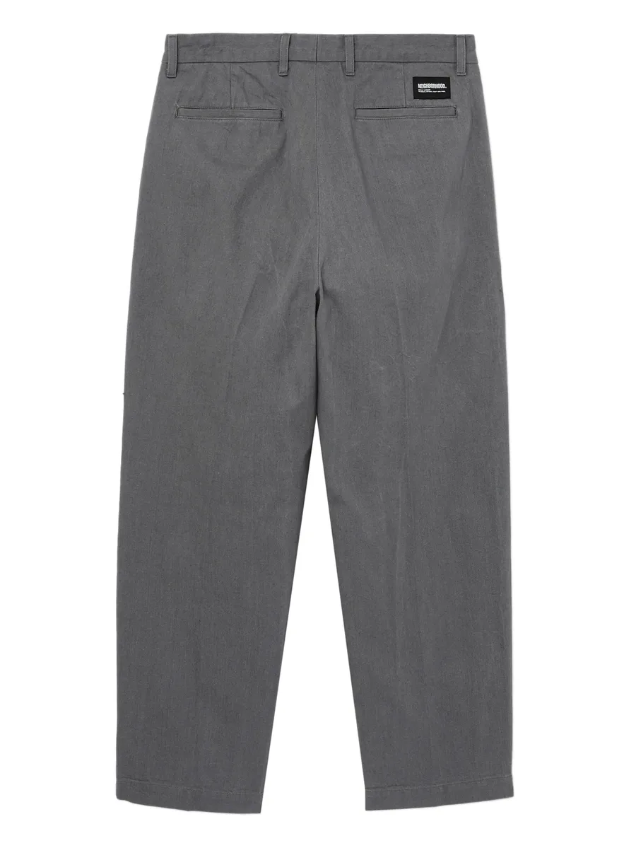 pleated-pocket cuffed trousers 9