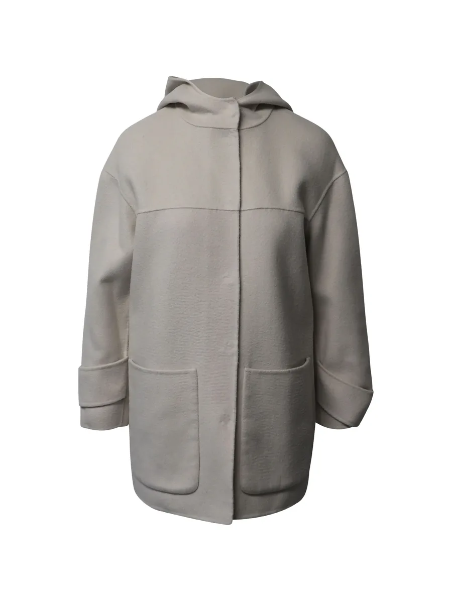 hoodie patch-pocket coat 1