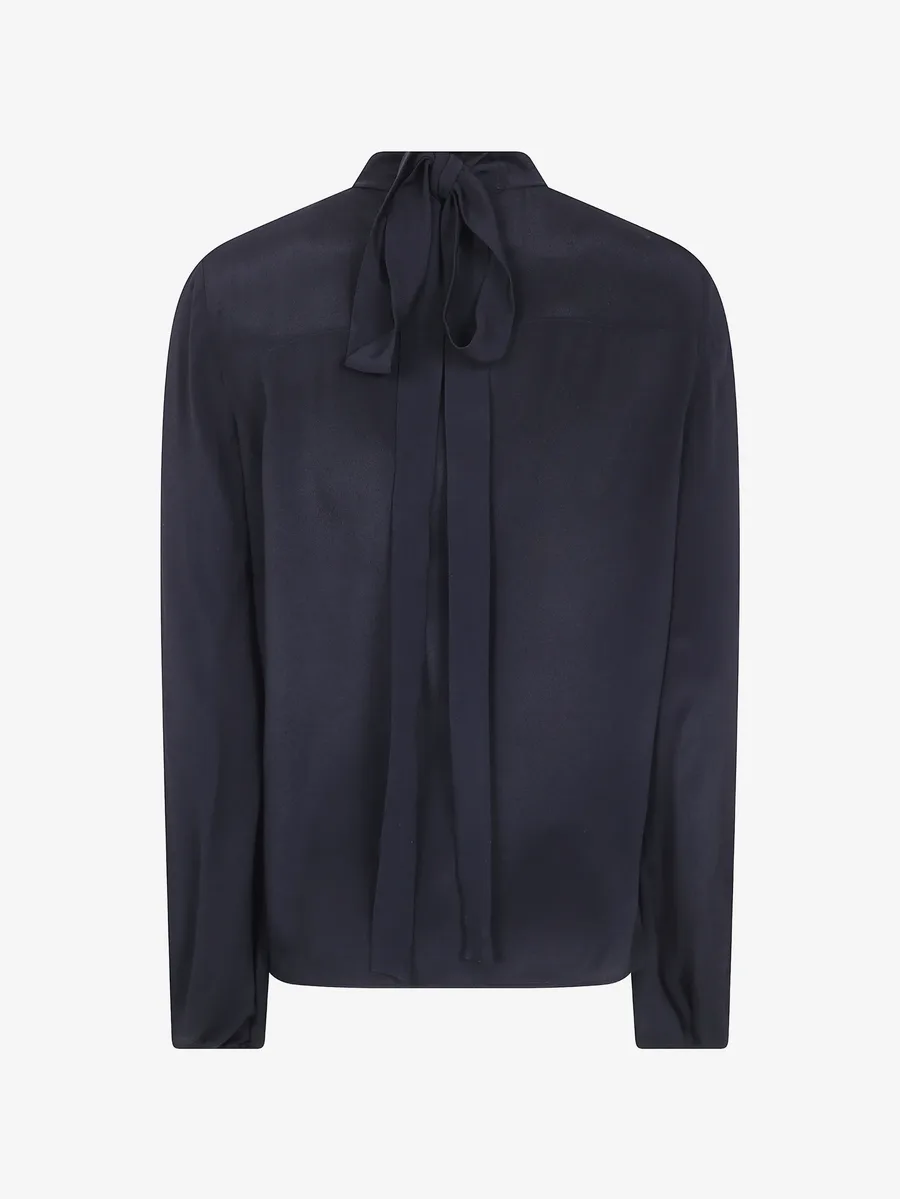 pussy-bow long-sleeve blouse 2