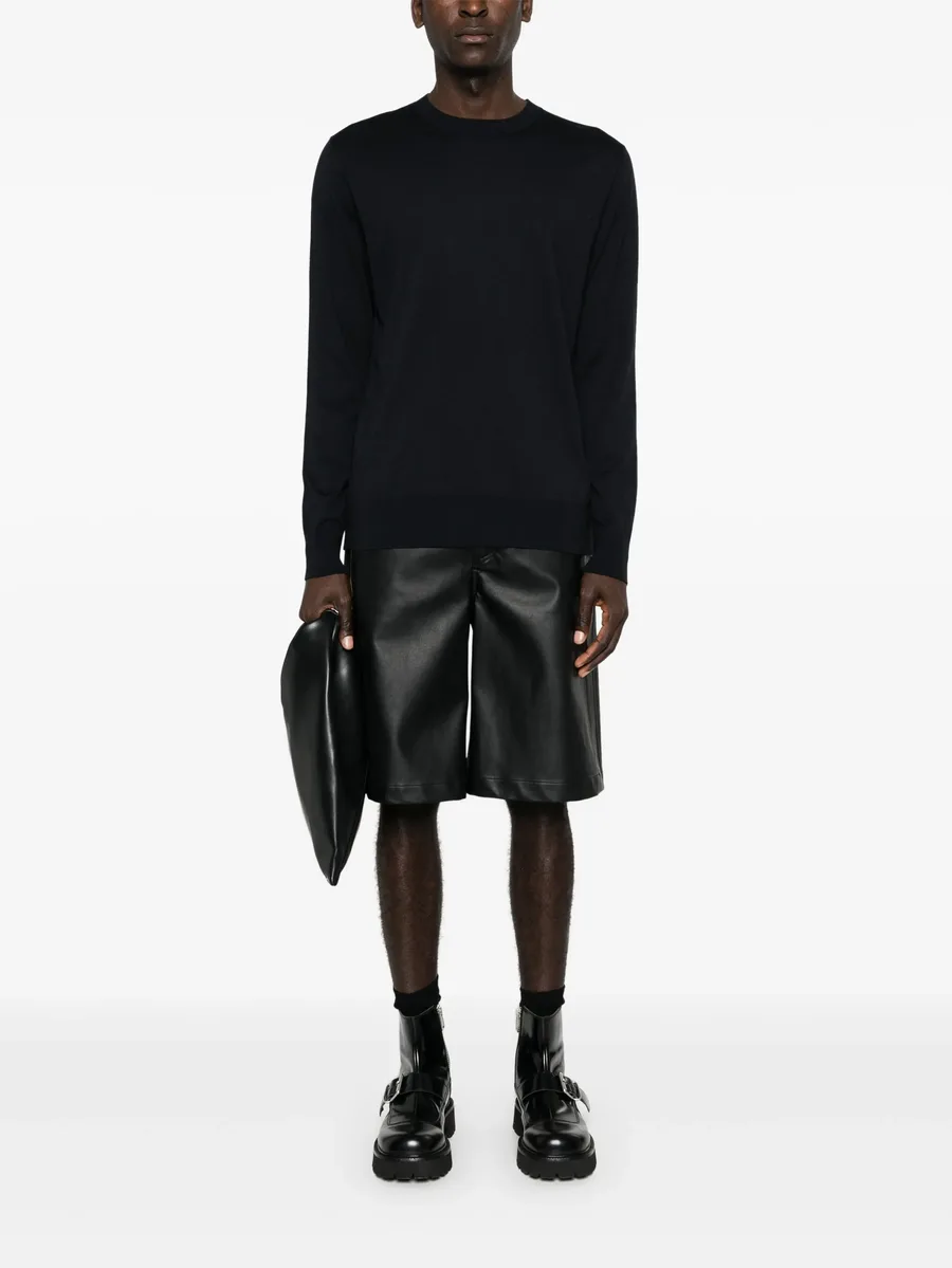 crew-neck fine-knit jumper 3