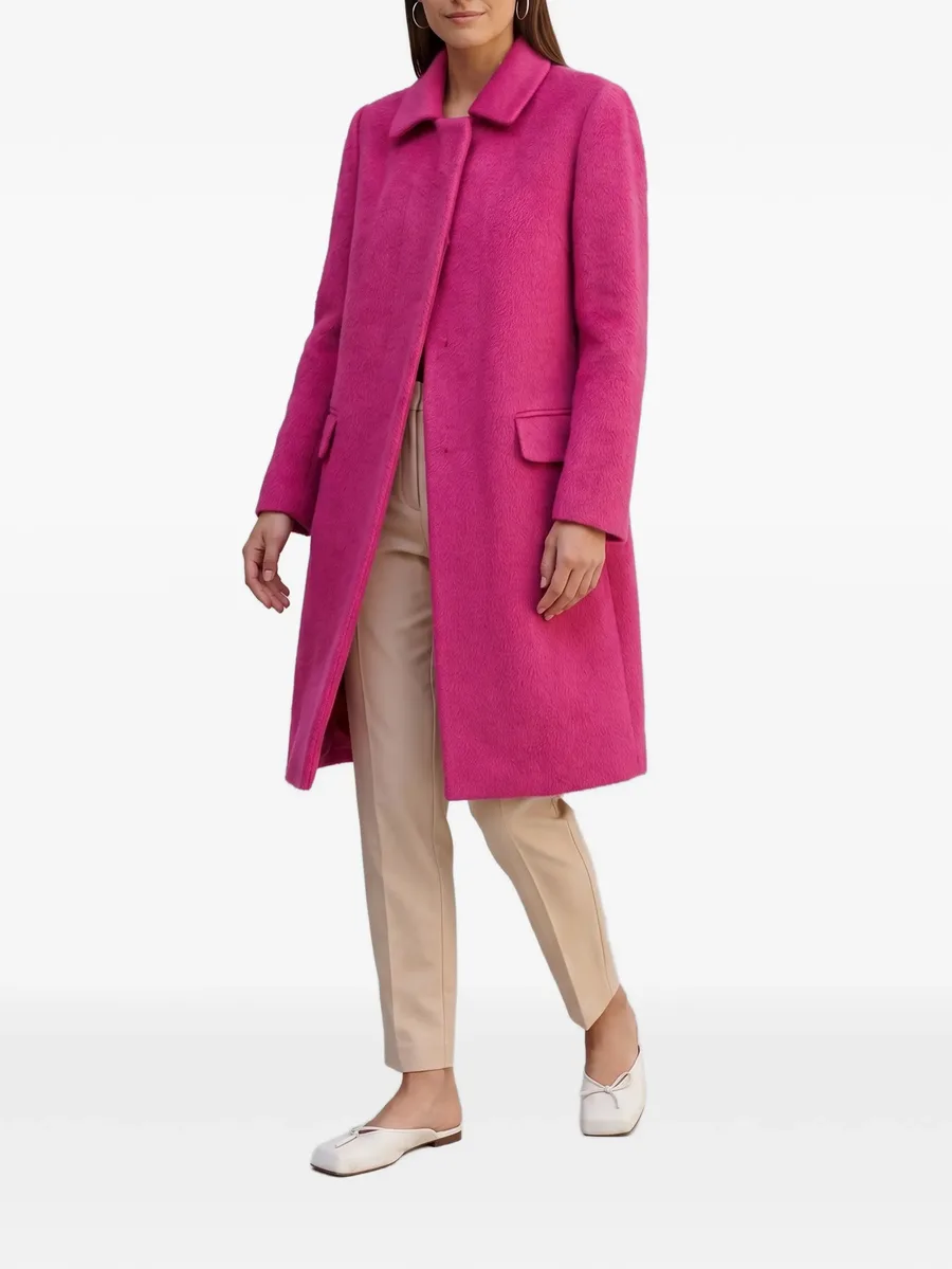 concealed-front flap-pocket coat 5