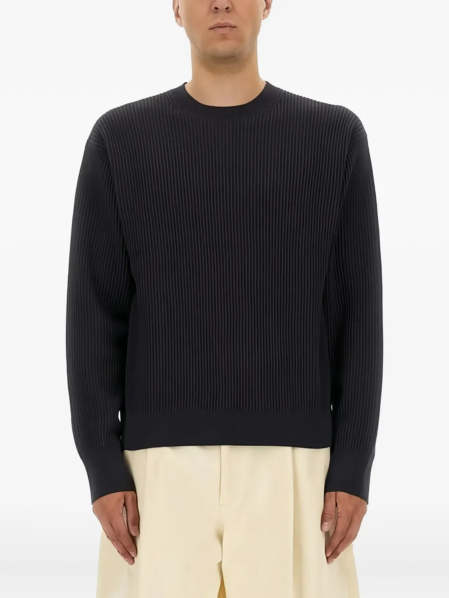 ribbed crewneck sweater 2