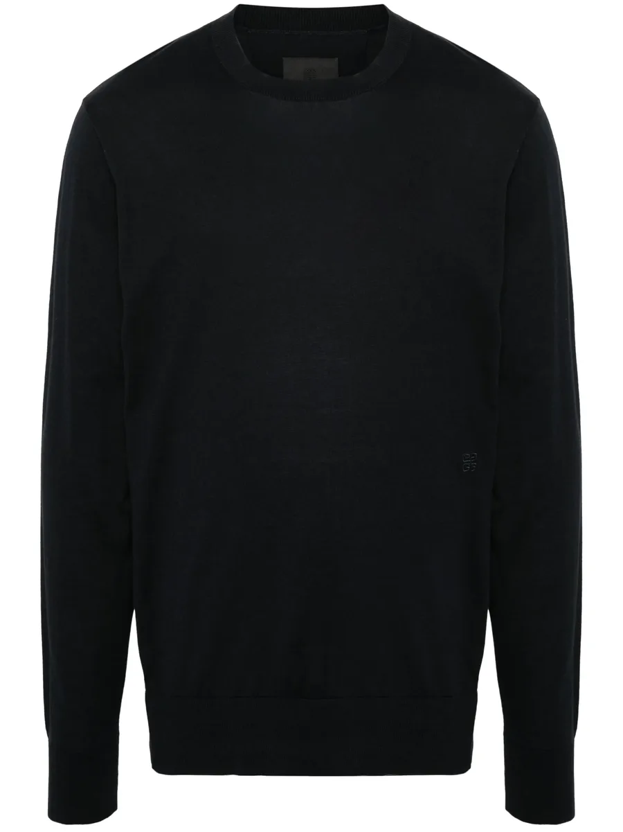 crew-neck fine-knit jumper 2