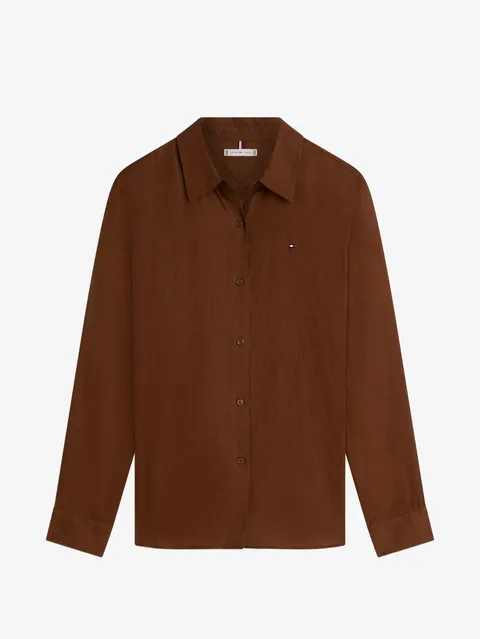 logo-embroidered button-down shirt