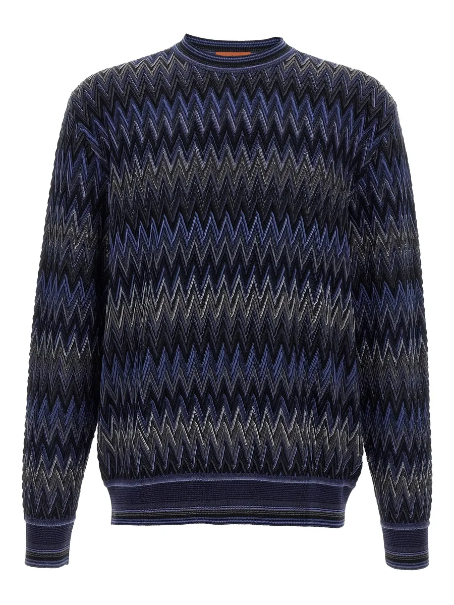 zigzag-pattern wool sweater 2