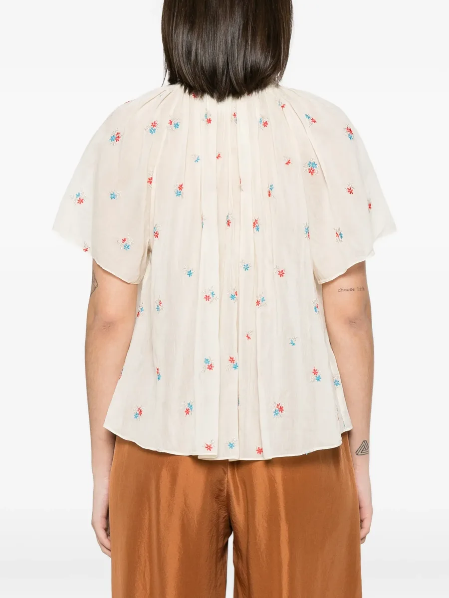 блузка Petites Fleurs со сборками 8