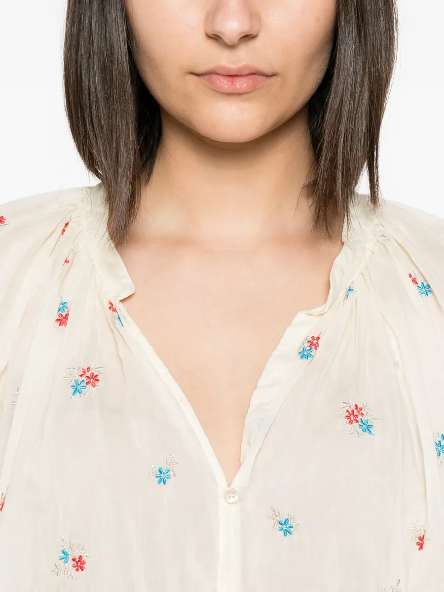 блузка Petites Fleurs со сборками 9