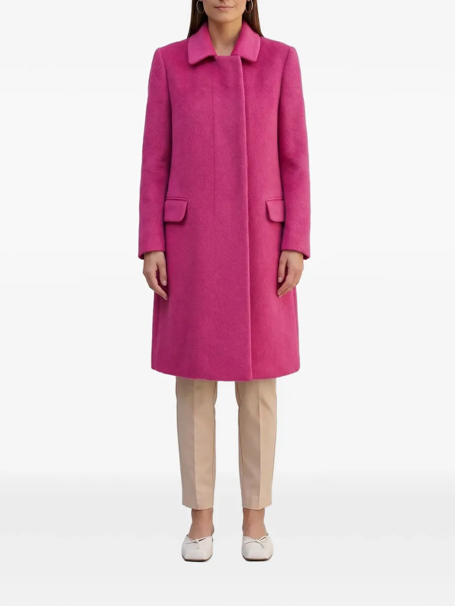 concealed-front flap-pocket coat 4