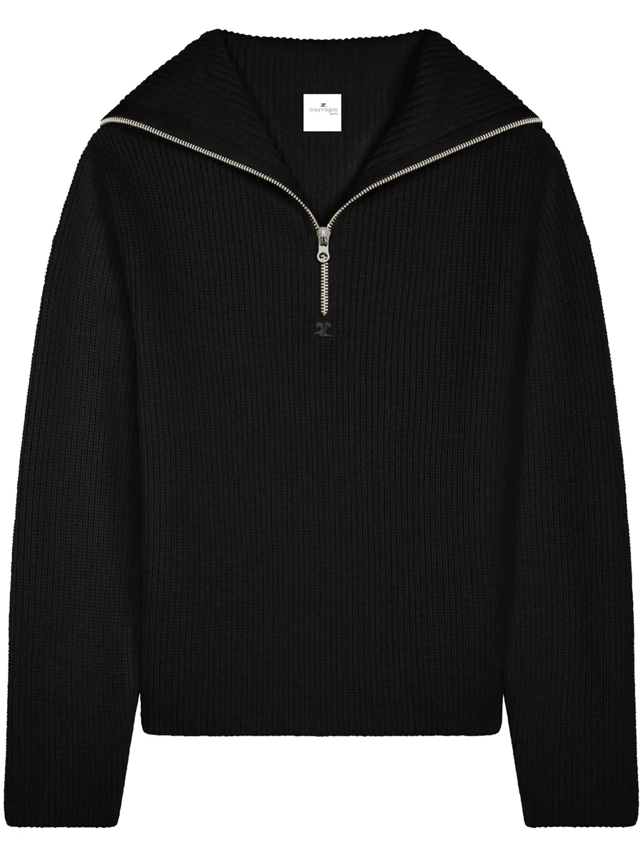 ribbed wool hooded sweater 2