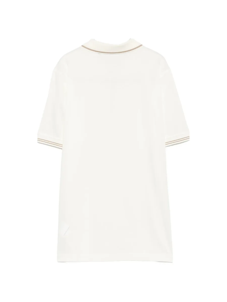 striped-trim zip-fastening polo shirt 2