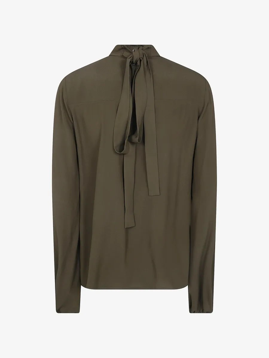 bow-detail pleated blouse 2